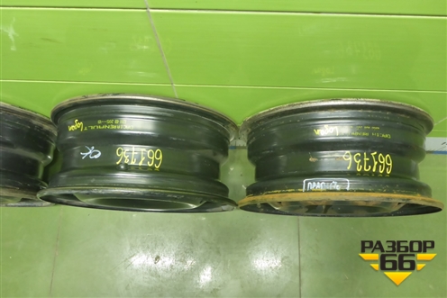 Диски колёсные штампованные (комплект)  R14 EJ5,5 4х100 ET43 Ц.О.60,1 (8200459205B) для Renault Logan с 2004-2015г (Логан)