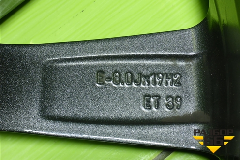 Диск колёсный литой  R19 EJ8 5x112 ET39 Ц.О.66,5 (80A601025BK) для Audi Q7 c 2015г (Ку 7)