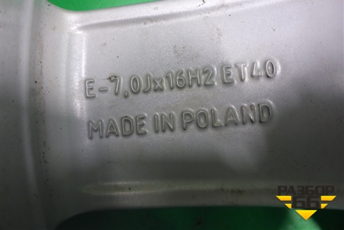 Диск колёсный литой  R16 EJ7 5x112 ET40 Ц.О.57,1 (8V0601025DC) для Audi A3 (8V) с 2012-2020г (А3)