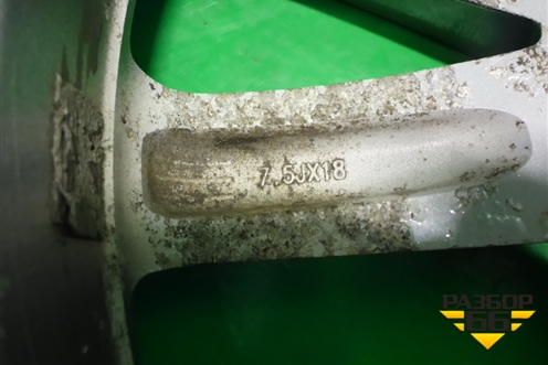 Диск колёсный литой  R18 EJ7,5 5x114.3 ET49,5 Ц.О.67,1 (529102W180) для Hyundai Santa Fe с 2012г