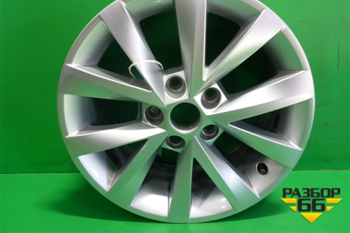Диск колёсный литой  R16 EJ6,5 5x112 ET46 Ц.О.57,1 (5E0601025BJ) для Skoda Octavia (A7) с 2013г (Октавия)