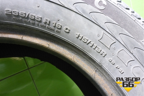 Шина  235/65 R16 (Лето) (ContinentalVanco2R16C) (CONTINENTALVANCO2R16C)