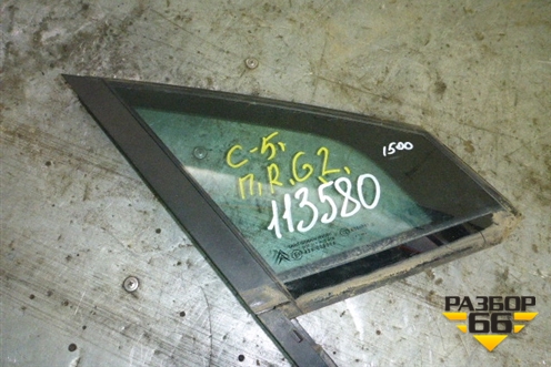 Стекло двери передней правой форточка (9202L2) для Citroen C5 с 2008г