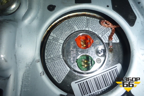 Подушка безопасности в рулевое колесо (на 2 заряда) для Audi A4 (В7) с 2004-2009г