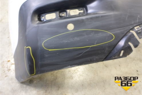 Бампер задний (под парктроник) (5215948170) для Toyota Highlander с 2007-2013г (Хайлендер)