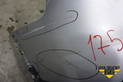 Бампер задний (85022JD00H) для Nissan Qashqai (J10E) с 2006-2013г (Кашкай)