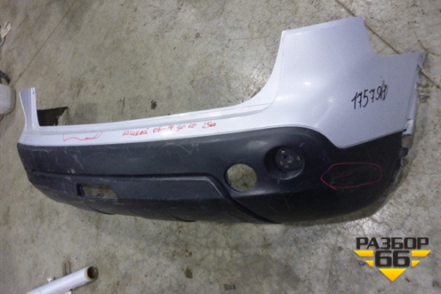 Бампер задний (85022JD00H) для Nissan Qashqai (J10E) с 2006-2013г (Кашкай)