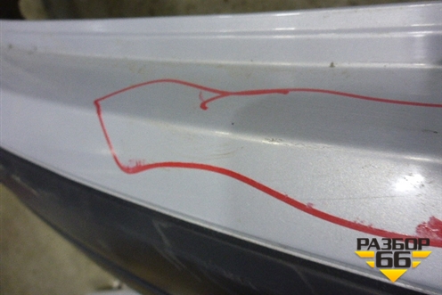 Бампер задний (85022JD00H) для Nissan Qashqai (J10E) с 2006-2013г (Кашкай)