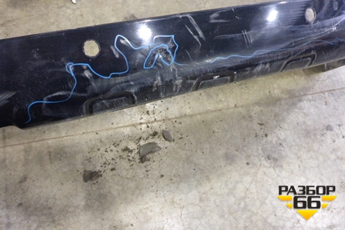 Бампер задний (до 2015г под парктроник) (5215960260) для Toyota Land Cruiser (200) с 2008г (Ленд Крузер)