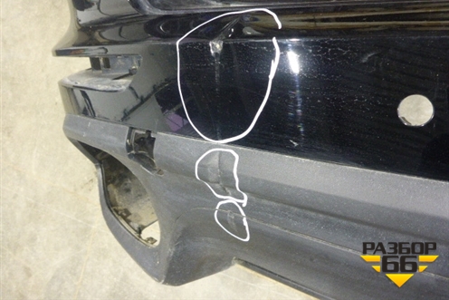 Бампер задний (после 2014г под парктроник) (7P5807421B) для Porsche Cayenne с 2010-2017г (Каен)