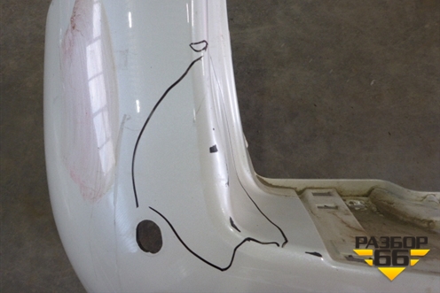 Бампер задний (до 2017г под парктроник) (5215960500) для Toyota Land Cruiser Prado(150) с 2009г (Ленд Крузер Прадо)