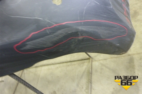 Бампер задний (до 2015г под парктроник) (5215942190) для Toyota Rav-4 с 2012-2019г (Рав 4)