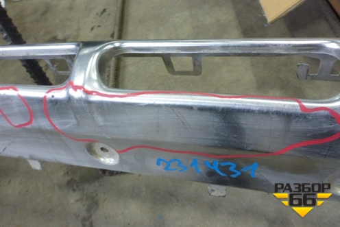 Юбка переднего бампера (хром) (4G0807733) для Audi A6 (C7) Allroad Quattro с 2012-2019г