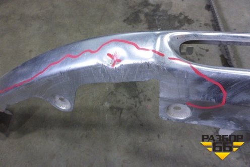 Юбка переднего бампера (хром) (4G0807733) для Audi A6 (C7) Allroad Quattro с 2012-2019г