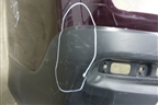Бампер задний (под парктроник) для Toyota Highlander с 2007-2013г (Хайлендер)