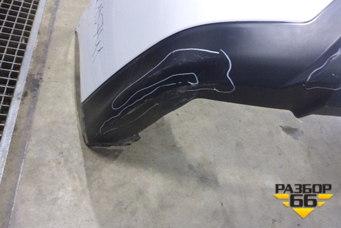 Бампер задний (под парктроник) (850223KN0H) для Nissan Pathfinder (R52R) с 2012-2020г