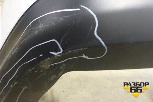 Бампер задний (под парктроник) (850223KN0H) для Nissan Pathfinder (R52R) с 2012-2020г