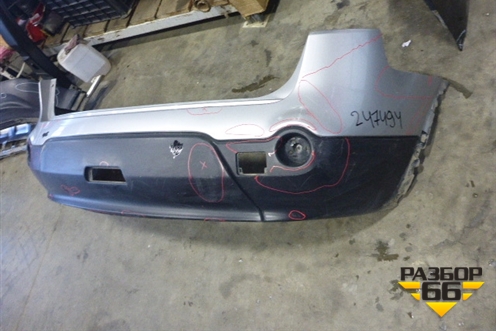 Бампер задний (85022JD00H) для Nissan Qashqai (J10E) с 2006-2013г (Кашкай)