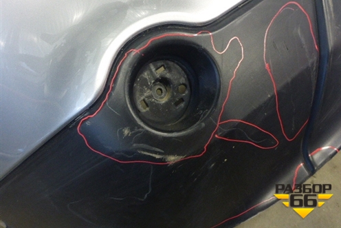 Бампер задний (85022JD00H) для Nissan Qashqai (J10E) с 2006-2013г (Кашкай)