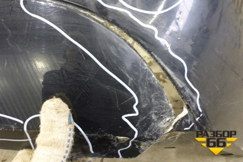 Бампер задний (до 2010г под парктроник) (A2048850238) для Mercedes Benz C-Klass W204 с 2007-2014г (Ц)