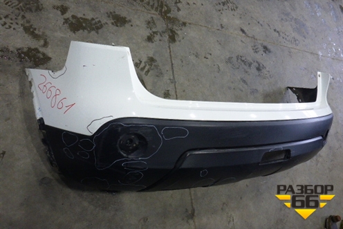Бампер задний (85022JD00H) для Nissan Qashqai (J10E) с 2006-2013г (Кашкай)