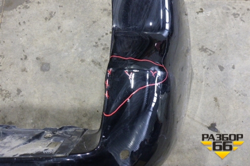 Бампер задний (до 2017г под парктроник) (5215960500) для Toyota Land Cruiser Prado(150) с 2009г (Ленд Крузер Прадо)