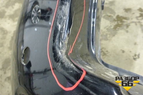 Бампер задний (до 2017г под парктроник) (5215960500) для Toyota Land Cruiser Prado(150) с 2009г (Ленд Крузер Прадо)