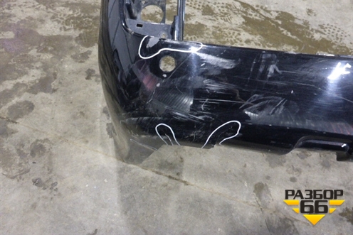 Бампер задний (до 2015г под парктроник) (5215960998) для Toyota Land Cruiser (200) с 2008г (Ленд Крузер)