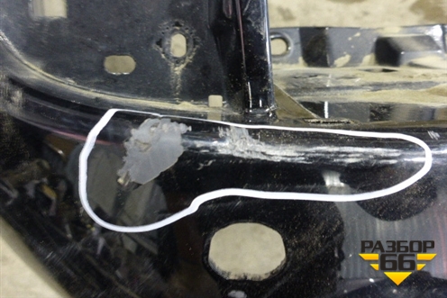 Бампер задний (до 2015г под парктроник) (5215960998) для Toyota Land Cruiser (200) с 2008г (Ленд Крузер)