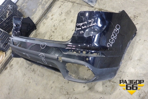 Бампер задний (после 2014г под парктроник) (7P5807421B) для Porsche Cayenne с 2010-2017г (Каен)