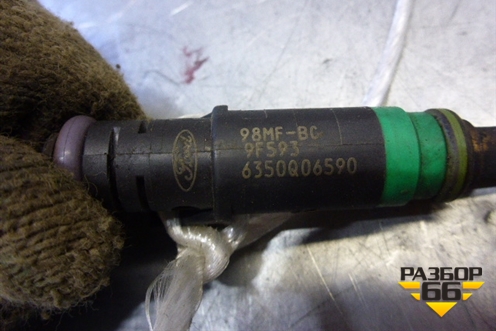 Форсунка инжекторная электрическая (1.6л B4164S3) (98MFBC9F593) для Volvo C30 с 2006г