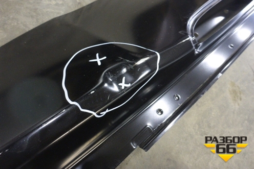 Дверь багажника без стекла (новая) (9672664480) для Peugeot 208 с 2012-2019г