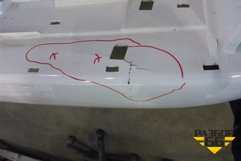 Бампер задний (до 2015г под парктроник) (5215960998) для Toyota Land Cruiser (200) с 2008г (Ленд Крузер)