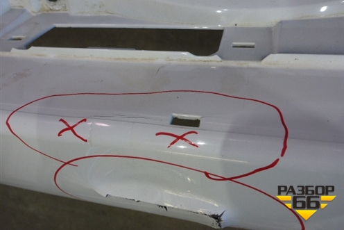 Бампер задний (до 2015г под парктроник) (5215960998) для Toyota Land Cruiser (200) с 2008г (Ленд Крузер)