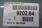 Стекло двери передней правой (кабриолет новое 2003г) (920284) для Peugeot 206 с1998г
