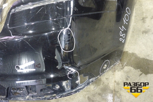 Бампер задний (без юбки после 2009г под парктроник) (A1648858925) для Mercedes Benz GL-Klass X164 с 2006-2012г
