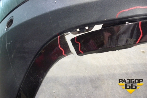 Бампер задний (после 2014г с накладкой под парктроник) (51127366379) для BMW X3 F25 с 2010-2017г (Х3 Ф25)