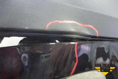 Бампер задний (после 2014г с накладкой под парктроник) (51127366379) для BMW X3 F25 с 2010-2017г (Х3 Ф25)