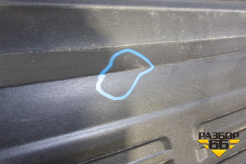 Накладка заднего бампера (до 2012г) (5216260040) для Toyota Land Cruiser (200) с 2008г (Ленд Крузер)