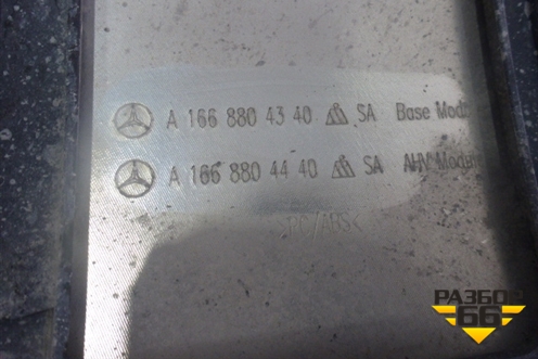 Юбка заднего бампера (AMG) (A1668804340) для Mercedes Benz ML-Klass W166 c 2011г