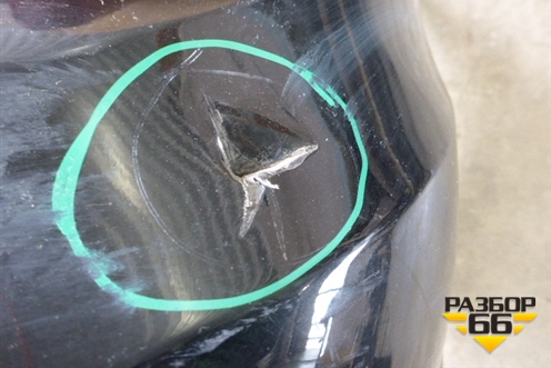 Бампер задний (до 2010г под парктроник) (A2048850238) для Mercedes Benz C-Klass W204 с 2007-2014г (Ц)