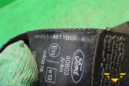 Ремень безопасности задний правый (4M51A611B68A) для Ford Focus 2 с 2005-2008г