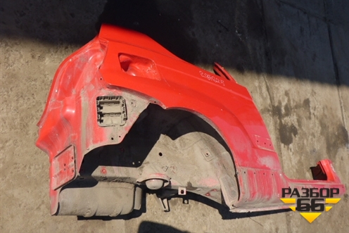 Крыло заднее правое (с порогом 3х дверный кузов) для Chevrolet Aveo (T250) с 2005-2011