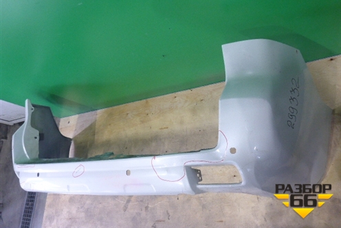 Бампер задний (до 2017г под парктроник) (5215960500) для Toyota Land Cruiser Prado(150) с 2009г (Ленд Крузер Прадо)