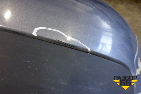 Бампер задний (3-х дверный кузов) (9649690177) для Peugeot 207 с 2006-2015г