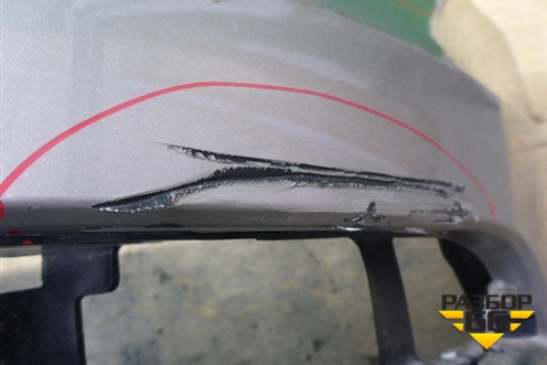 Бампер задний (после 2014г под парктроник) (8U0807385C) для Audi Q3 с 2011-2018г (Ку 3)