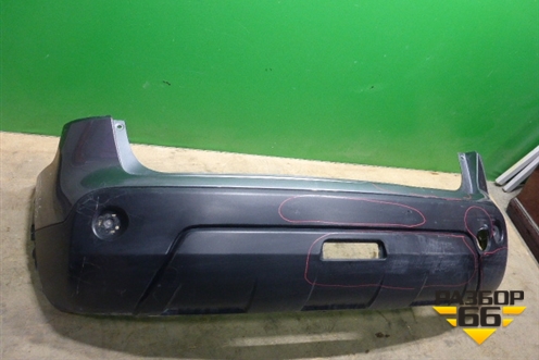 Бампер задний (85022JD00H) для Nissan Qashqai (J10E) с 2006-2013г (Кашкай)