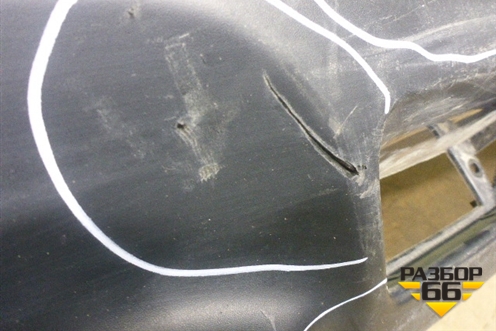 Юбка заднего бампера (до 2014г) (850B21KA1A) для Nissan Juke (F15) с 2010-2019г (Жук)