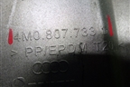 Накладка переднего бампера (4M0807733D) для Audi Q7 c 2015г (Ку 7)