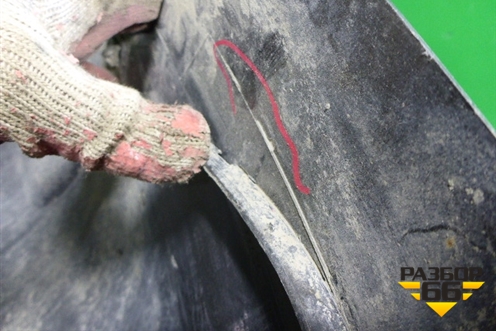 Юбка заднего бампера (после 2012г под парктроник) (8R0807521AS) для Audi Q5 c 2008-2017г (Ку 5)